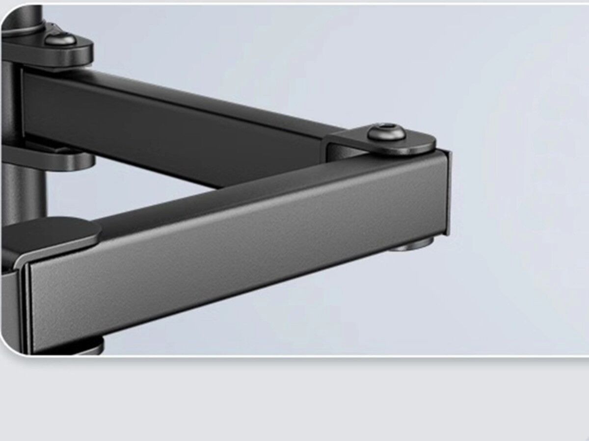 INF Support double moniteur vertical - Pince de bureau noir en acier laminé à froid, 14-27 inch, Rotation 360°, Gestion des