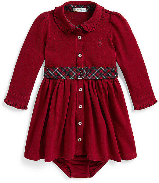 POLO RALPH LAUREN Baby Mädchen Kleid dunkelrot   86 86