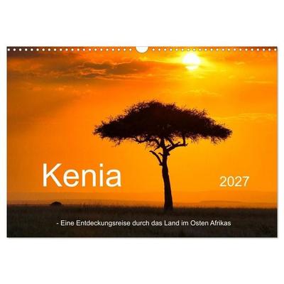 Kenia - Eine Entdeckungsreise durch das Land im Osten Afrikas (Wandkalender 2027 DIN A3 quer), CALVENDO Monatskalender