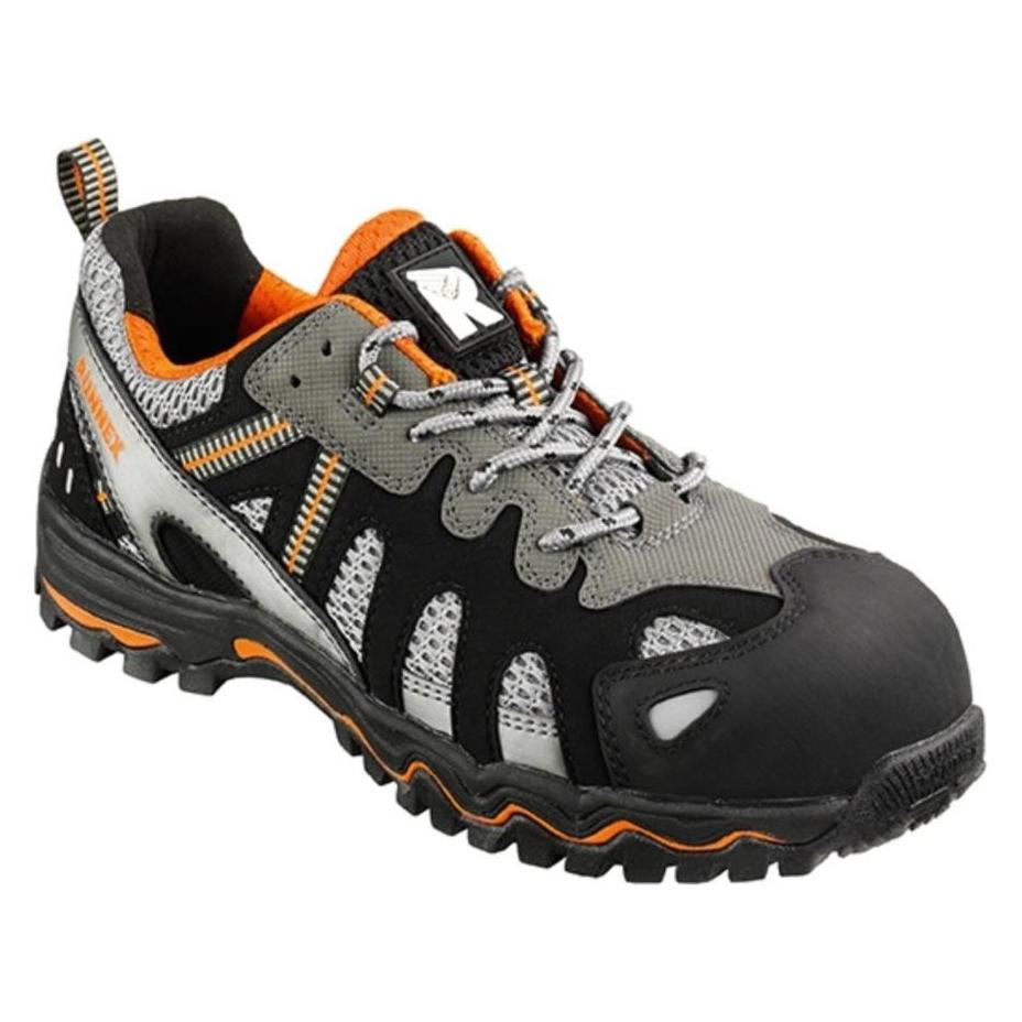 BIG Arbeitsschutz Sicherheits-Halbschuh 5120 S1 ruNNex,grau/schw./orange Gr.43 (S1, 43) (228247)