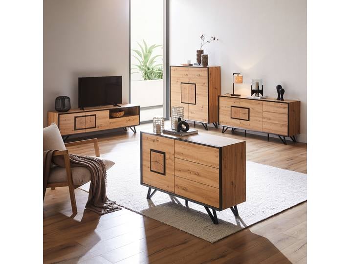 Sideboard Diaso 160 x 75 x 40cm Braun/Braun