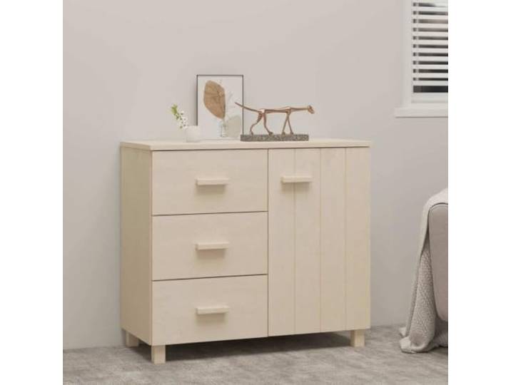 HEFZGDB Stabiles Sideboard für Wohnzimmer aus massivem Kiefernholz mit großer Ablagefläche – Massivholz Sideboard Kiefer als praktische Kommode