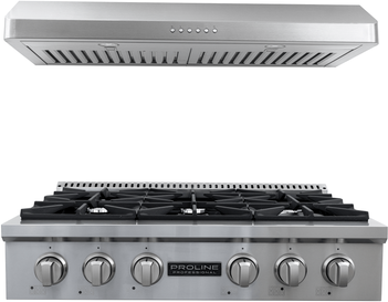 Proline Range Hoods "Proline 36"" All-Gas Range + Hood Bundle   Save 10%"
