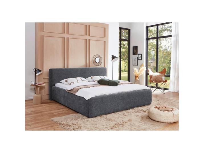 Xora Polsterbett, Grau, 180x200 cm, Schlafzimmer, Betten, Polsterbetten