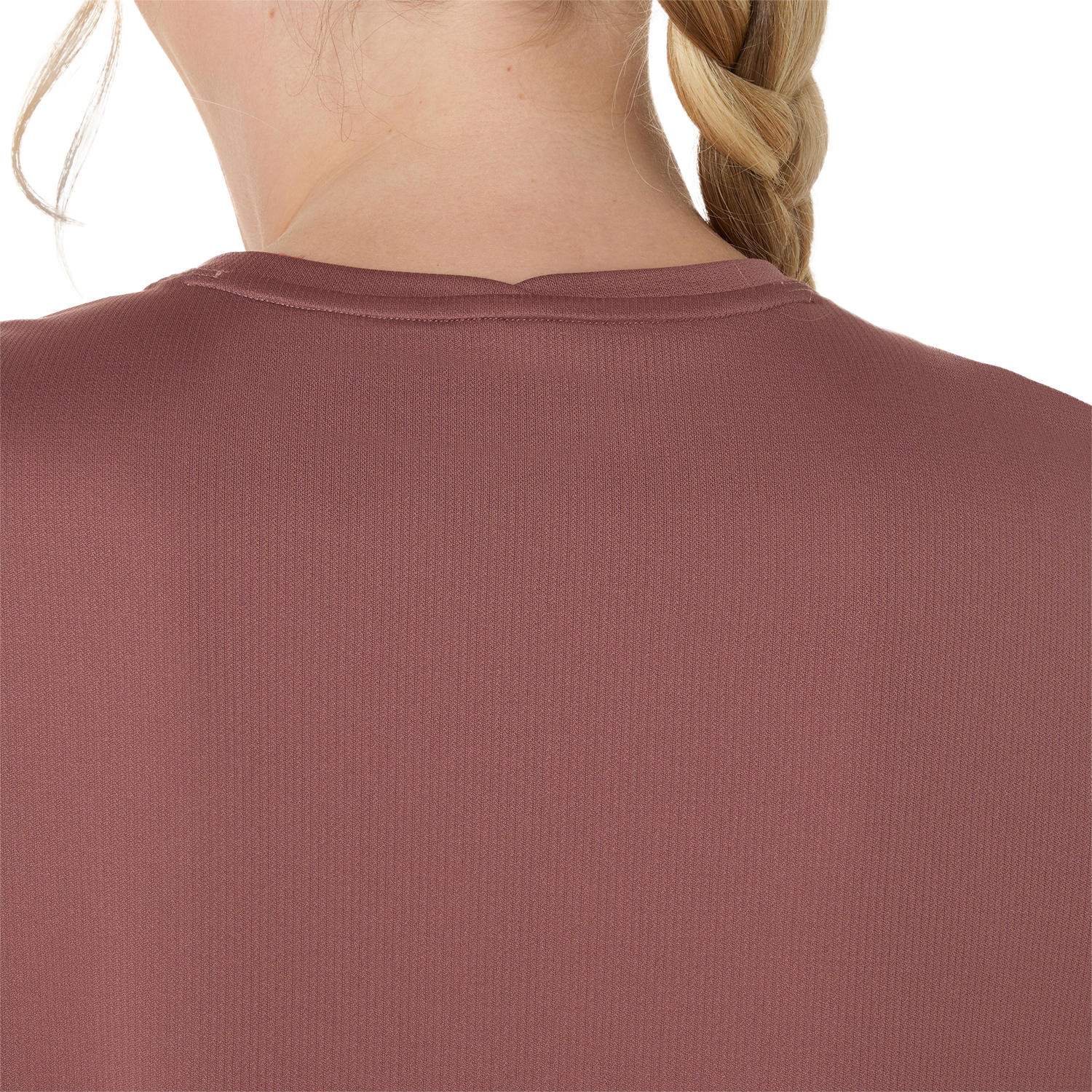 Laufshirt ASICS "ASICS ICON SS TOP", Damen, Gr. XS, rot (rubble rot), Obermaterial: 100% Polyester, Shirts Laufshirt rubble rot XS