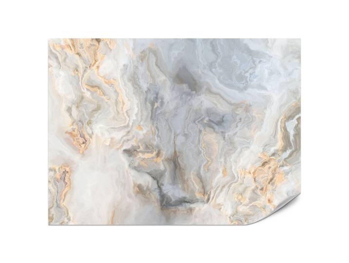 FOTOTAPETE für Küche Grauer Marmor Imitation Gold Adern 200x140
