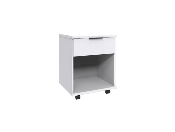 Rollcontainer Nordy weiss Holzwerkstoff B 46 H 58 cm - Rollcontainer