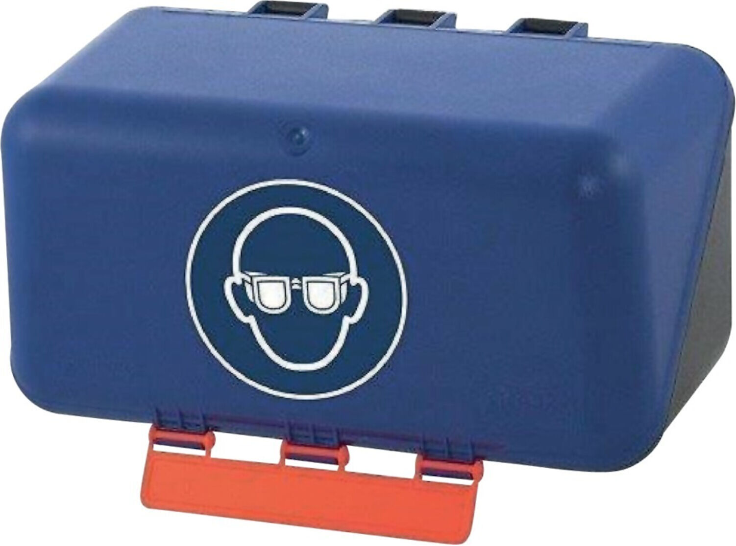 GEBRA Aufb.Box SECU Mini Standa rd, für Augenschutz, blau (4101100)
