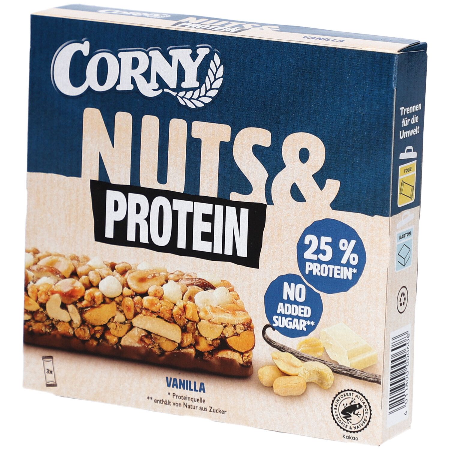 Corny Nuts + Protein Vanille 3x35g 3x35 g Nicht relevant