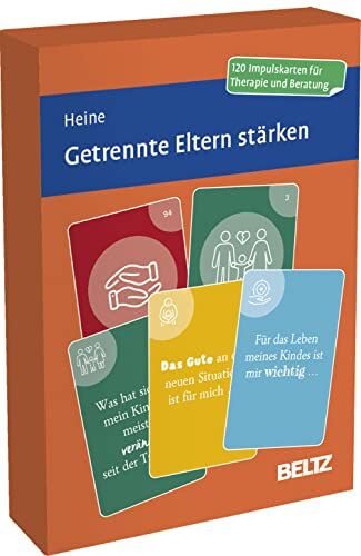 Hannah Heine - Getrennte Eltern stärken: Kartenset mit 120 Impulsen für die Elternarbeit in Therapie und Beratung. Mit 12-seitigem Booklet in stabiler Box, Kartenformat 5,9 x 9,2 cm (Beltz Therapiekarten) - Preis vom 09.10.2026 07:28:09 h