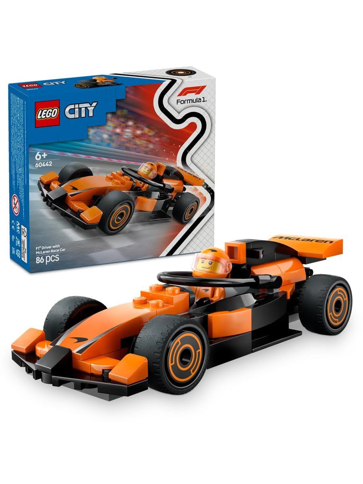 LEGO City 60442 F1 Rennfahrer mit McLaren Rennauto
