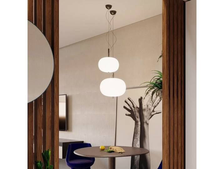 Lampe suspendue Grok Ilargi, boule de verre nordique, luminaire suspendu pour salon, salle à manger, cuisine, bureau, lampe suspendue design