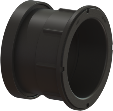 Kessel Zulaufstutzen DN 100 39100 ABS, mit Dichtung und Gewindering