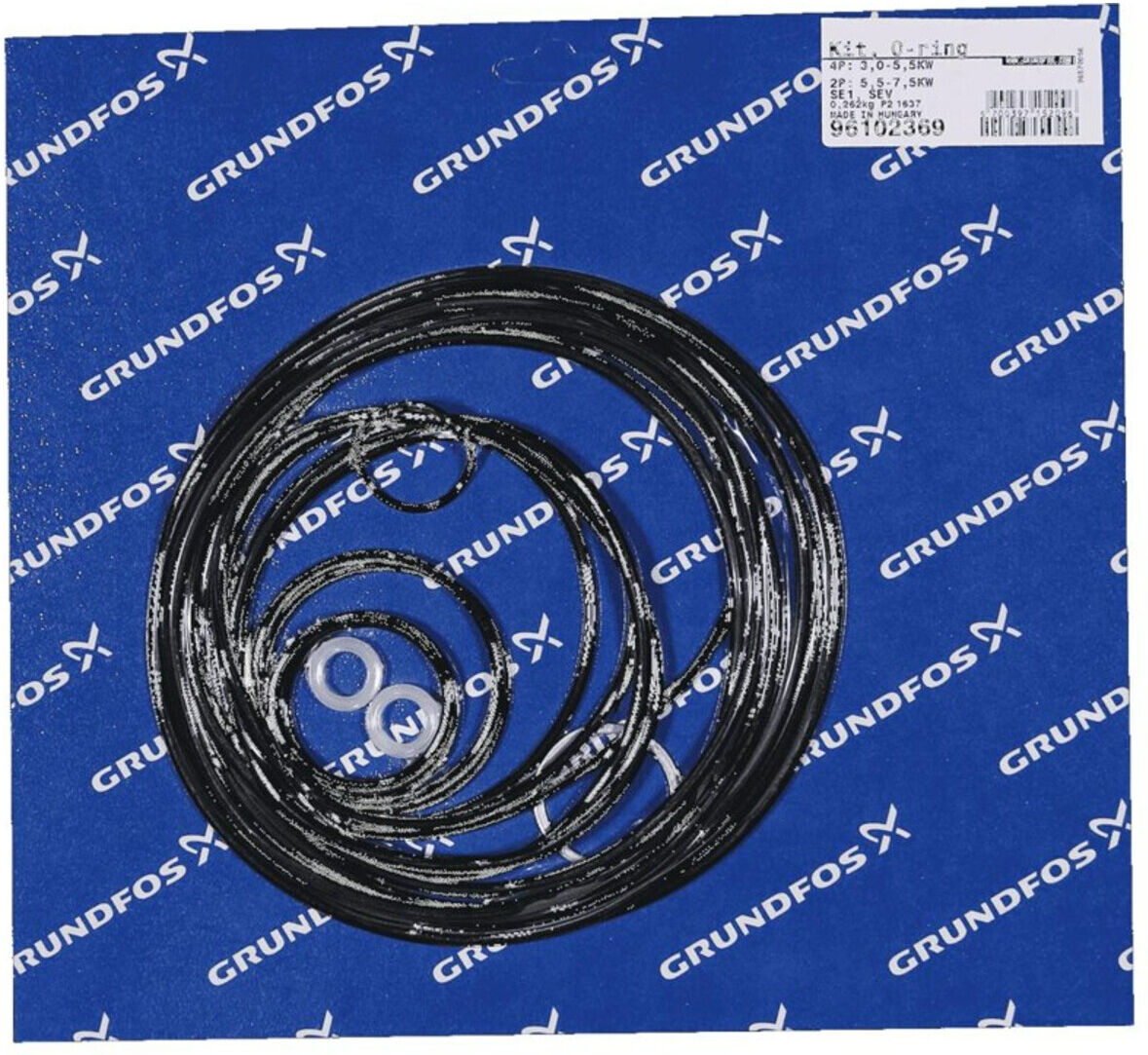 Grundfos Ersatzteil Kit O-Ringe RepSatz O-Ringe C 2pol 7,5kW, 4pol 5,5kW (96102369)