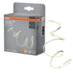 1,5M Osram Flex COB USB Type C LED-Streifen mit warmweißem Licht IP20