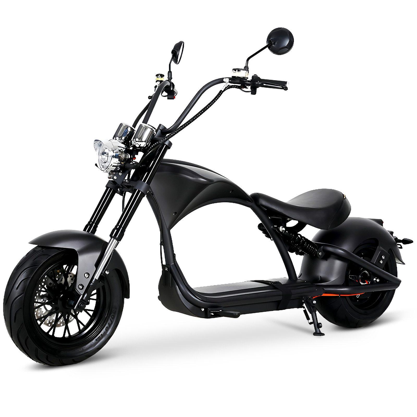 E-Motorroller M1P 60V 2000W Motor 30AH 45km/h Bis zu 100km 45 km/h, 100 km Reichweite, scheibenbremsen, StoBdämpfer vorne und hinten