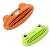 Uplifted Finds Cute Animal Multifunction Squeezer   Premium Cartoon Toothpaste Dispenser & Bathroom Tube Infrastructure 1 Bear + 1 Frog
