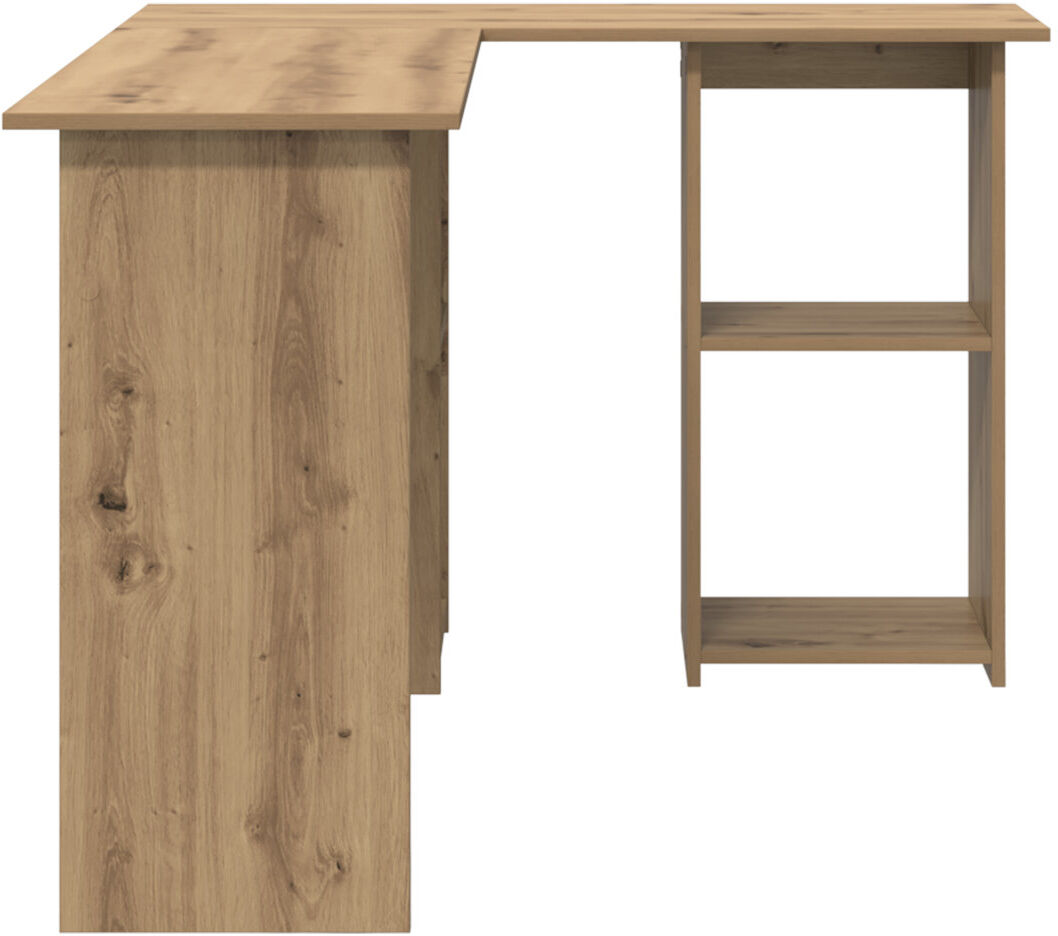 17 Stories Desk Engineered Wood Medium Desk Artisan Oak 73cm H X 142cm W X 102cm D