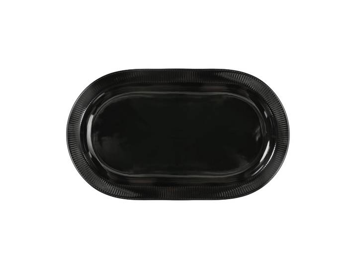 Sagaform Plat de service Inka Noir, 20x34 cm