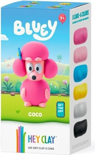 Maak je eigen Bluey Coco figuurtje met de klei van Hey Clay