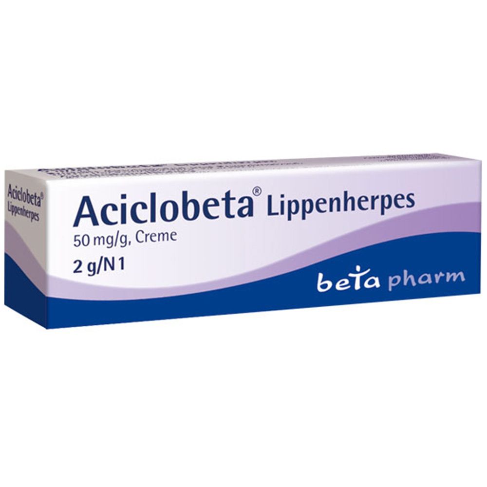 Aciclobeta Lippenherpes Creme 2 g