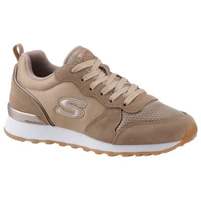 Skechers "OG 85 - GOLDN GURL" Schnürschuh, Original-Retro-Jogginschuh mit Air-Cooled Memory Foam