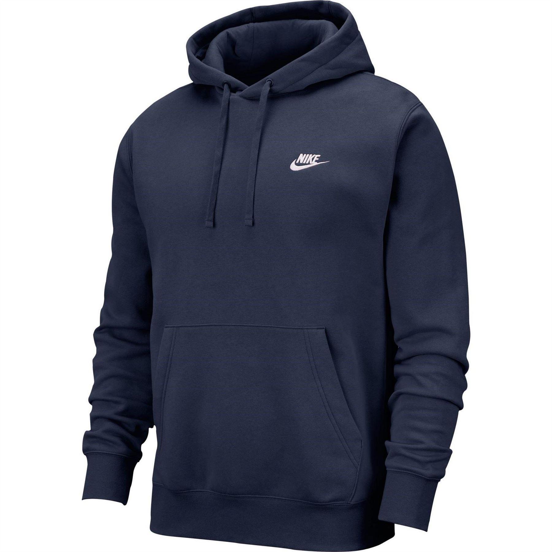 Nike - "Club" Hoodie zum Überziehen für Herren, Fleece (Marine)