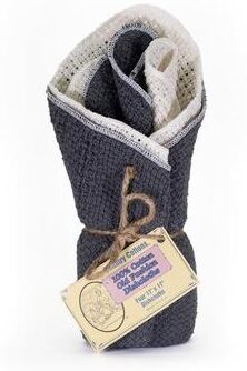 "Country Cottons 100 Percent Old Fashion Cotton Dishcloths 11""x11"" Set of 4 (2 natural color mixed with 2 colors of your choice)"
