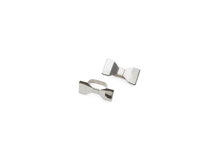 KLONG Ronds de serviettes Bowie lot de 2 Acier inoxydable