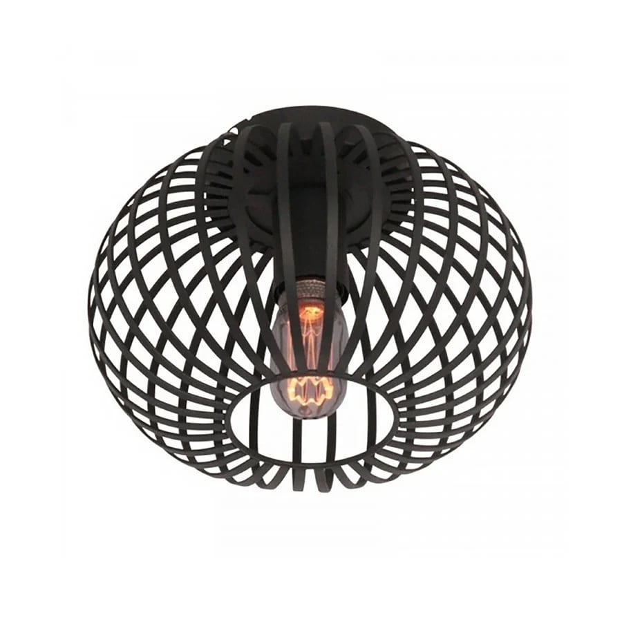 Freelight Plafondlamp Aglio zwart Ø 25 cm