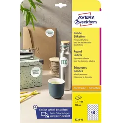 AVERY Zweckform Kennzeichnungs-Etiketten, Durchmesser: 30 mm