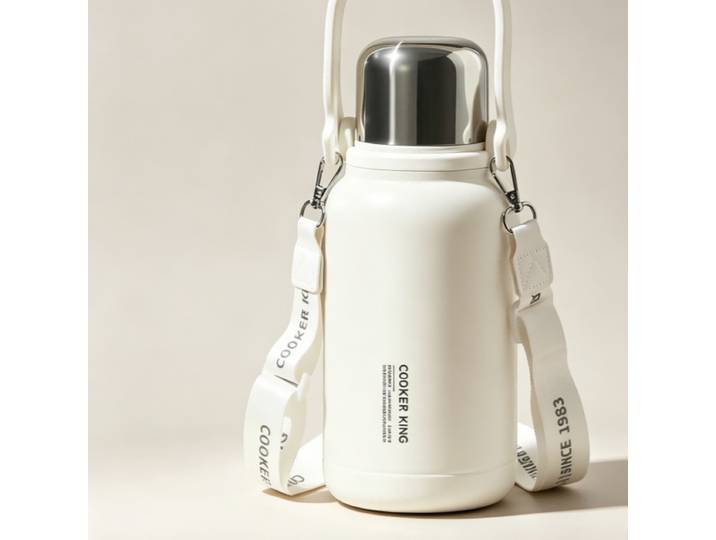 Collection Winter Sunshine - Pichet isotherme portable 1,2 L - Blanc chaud