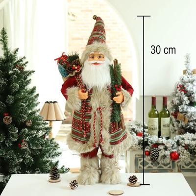 Inspire Select Standing Santa Claus Christmas Figurine Festive Holiday Window & Table Decoration a007