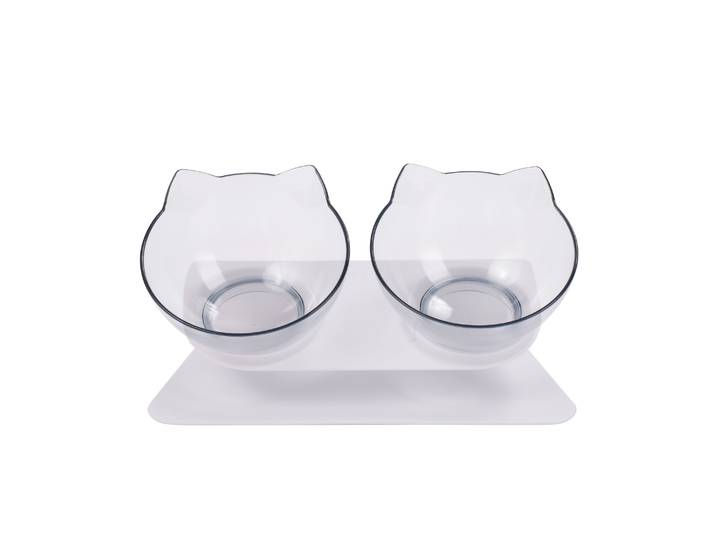 Fressnapf Set mit Neigung 300 ml 3-teilig weiss