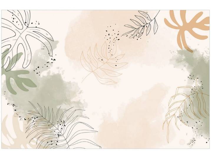 Wallario Küchenrückwand Botanisches Aquarell, (1-tlg)