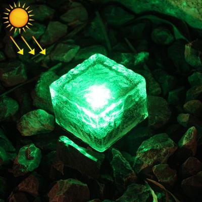 Inspired Deals Solar Powered IP68 Waterproof LED Ground Light For Garden Pathway Lighting green Light