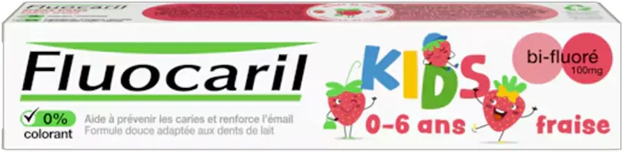 Fluocaril Kids Strawberry Gel 3 to 6 Years 75 ml