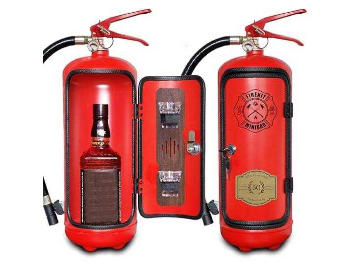 Feuerlöscher Minibar inkl. 2 Schnapsgläser