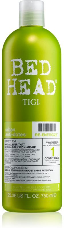 TIGI Bed Head Urban Antidotes Re-energize après-shampoing pour cheveux normaux 750 ml