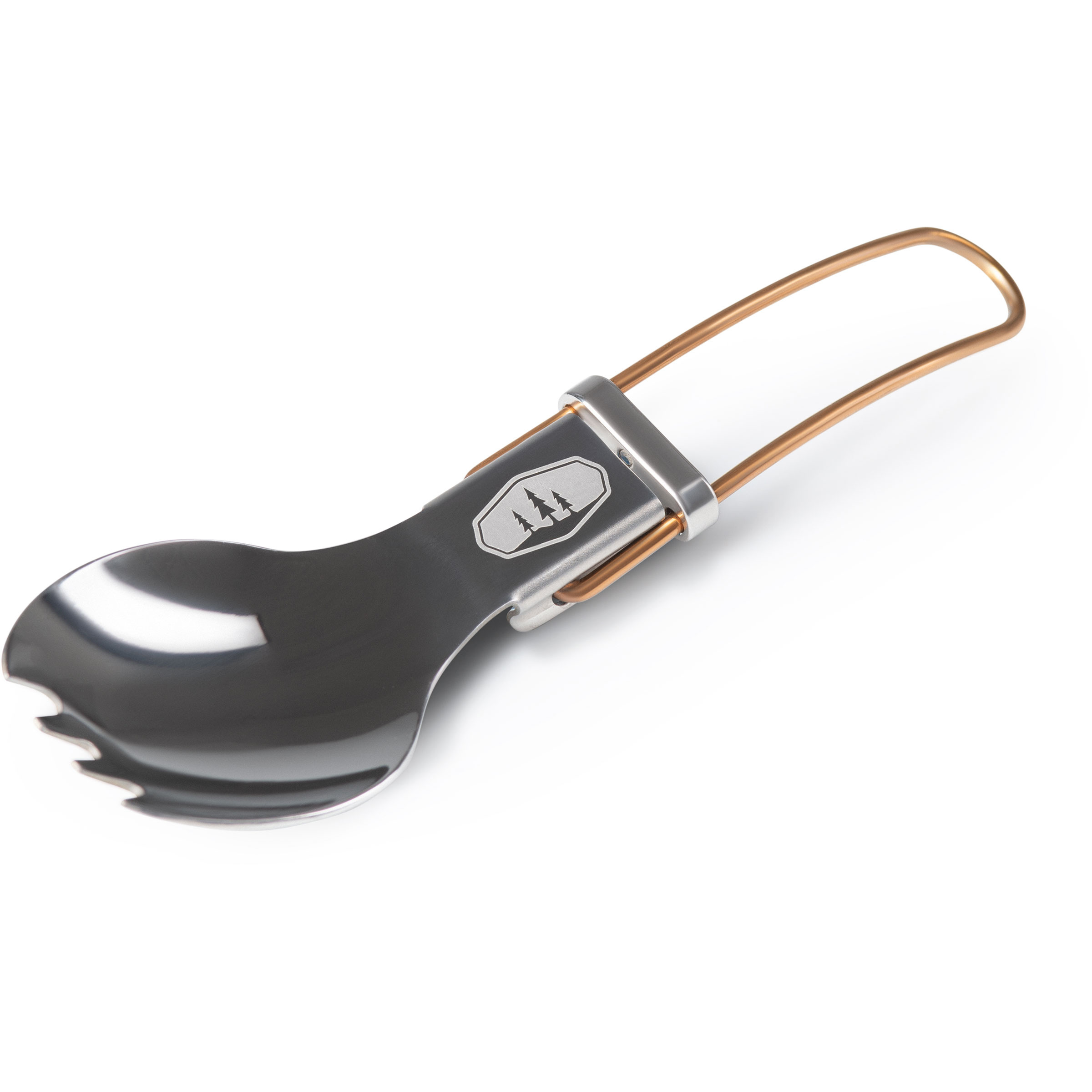 GSI Glacier Folding Göffel Campingbesteck silber Camping