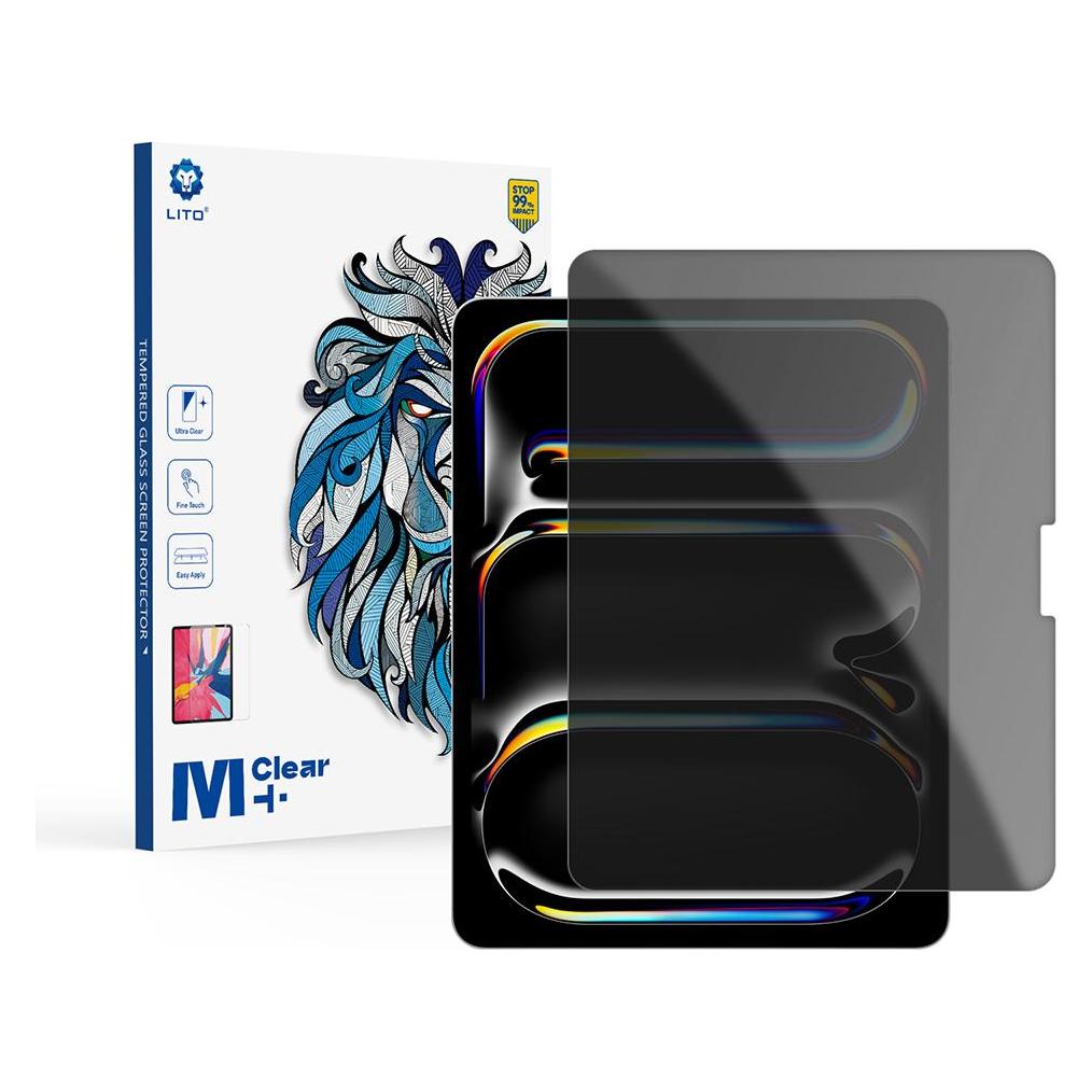 Lito - 2.5D Classic Glass - iPad Pro 13 (2024) / Air 13 (2024) / Air 13 (2025) - Privacy (Apple iPad Air 13 2024, Apple iPad Air 13 2025, Apple iPad Air 13 2026, Apple iPad Pro 13 2024) (56354736)