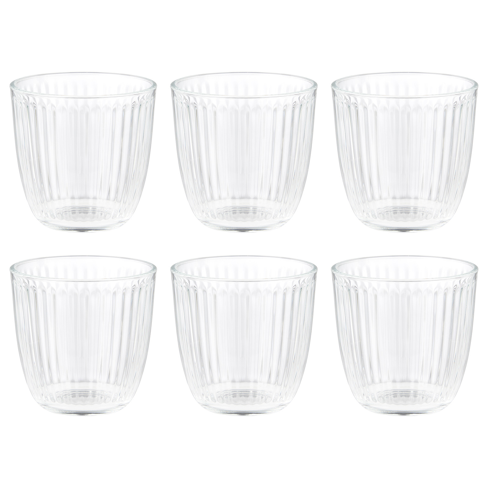 home24 Drinkglas LINEE set van 6 transparant