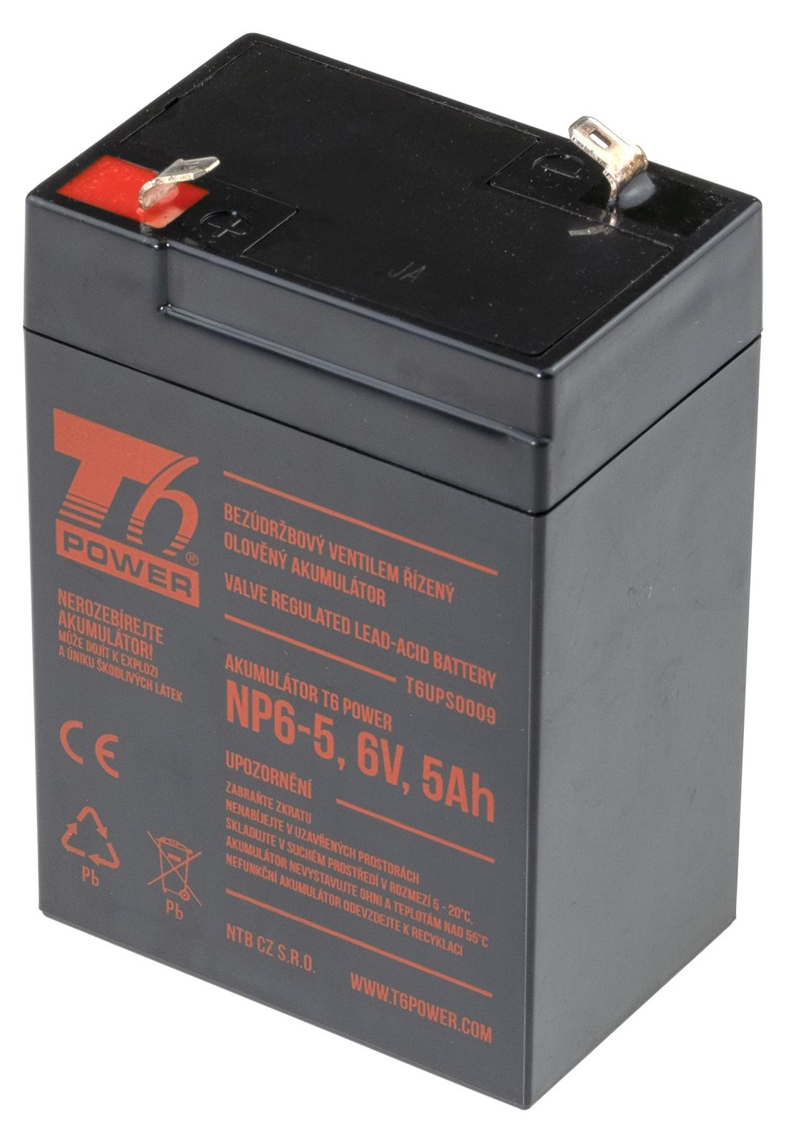 T6 Power Accu NP6-5, 6V, 5Ah