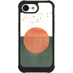 Nivocase Hülle für Apple iPhone 17e Stossfeste Handyhülle NIVOmax Case Schwarz Sonnenschein Sonnenuntergang (Apple iPhone 17e), Smartphone Hülle, Schwarz