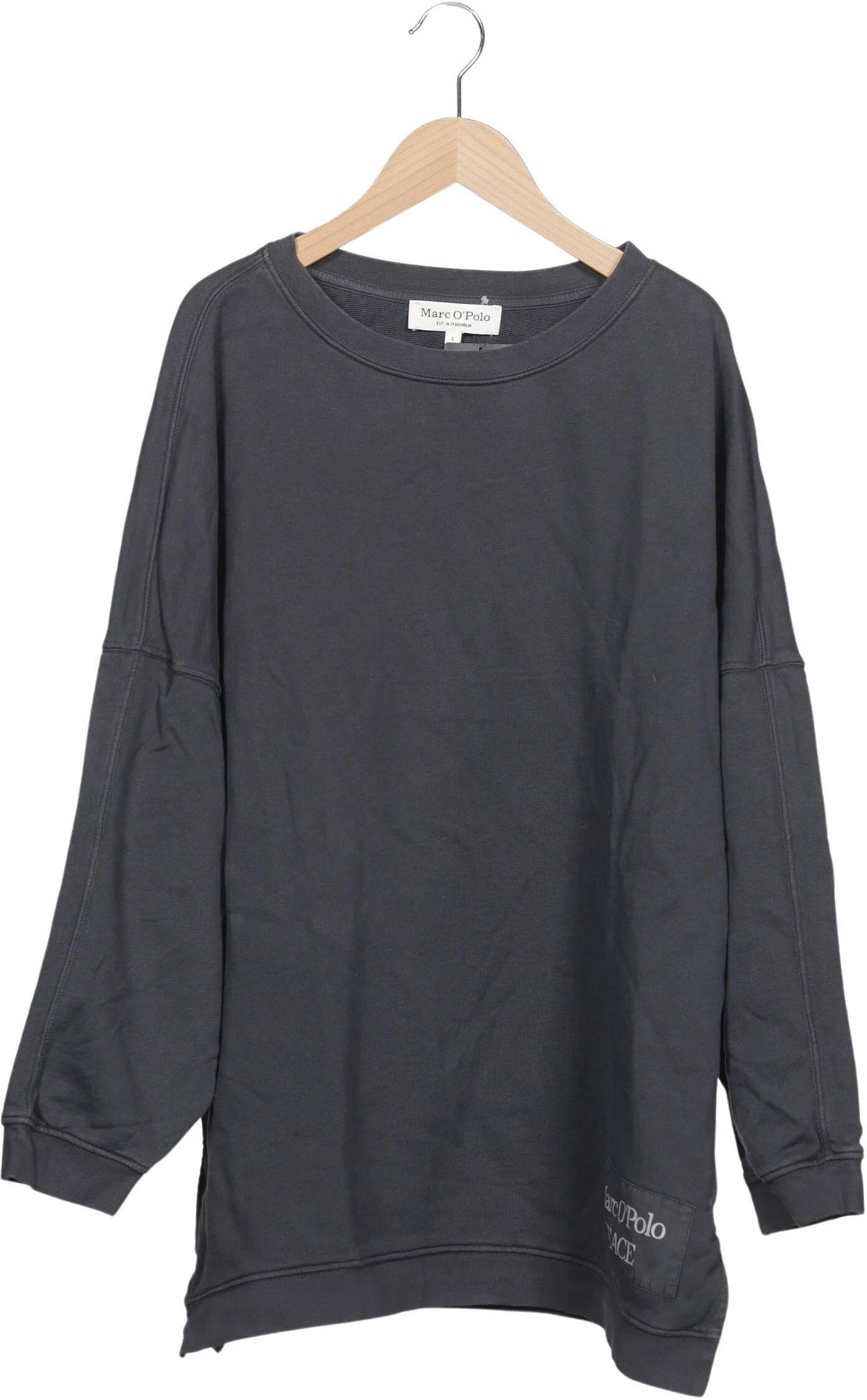 Marc O' Polo Sweater, Grau, Gr. S, Baumwolle - Second Hand
