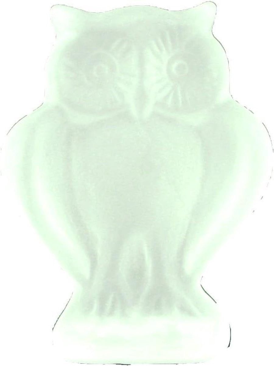 Kristallen Uil - Transparant Glazen Beeldje - Hoogte: 8 cm