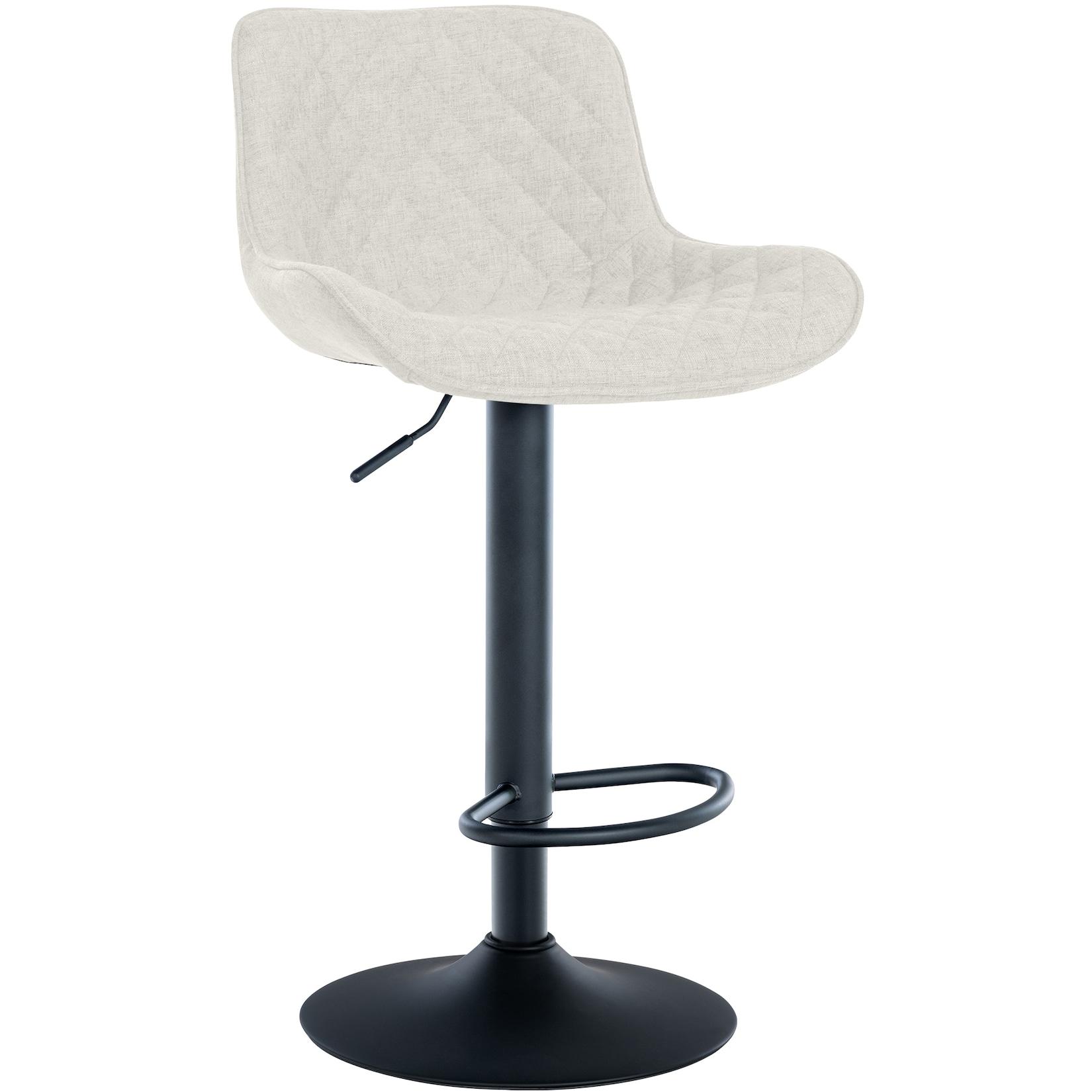 CLP Barhocker Minosa Stoff Farbe: creme, Material: Stoff
