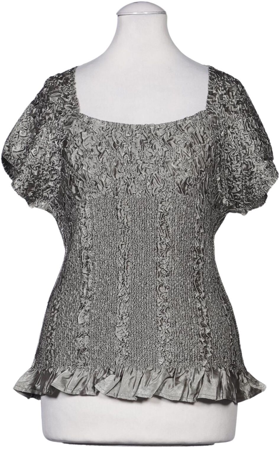 Kriss Trading Sweden Damen Bluse, Grau, Gr. S, kein / Etikett - Second Hand