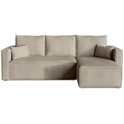 Ecksofa  Top , beige , Maße (cm): B: 230 H: 85
