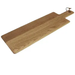 Gastronoble Olympia Servierbrett | Eichenholz mit Griff | 11,5 x 40cm | 4 Bretter